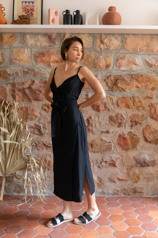 Black Wrap Dress