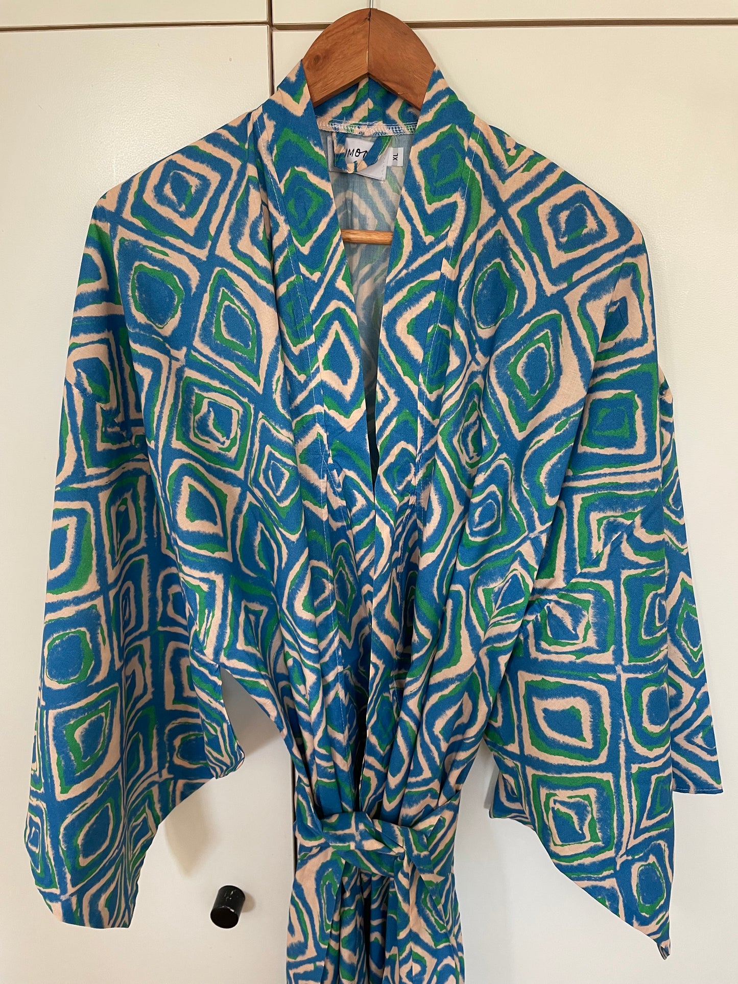 Peacock Cotton Kimono
