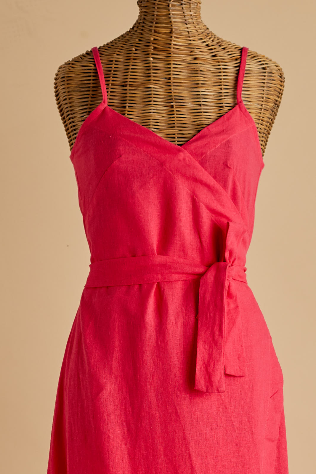 Cerise Wrap Dress