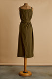 Olive Wrap Dress